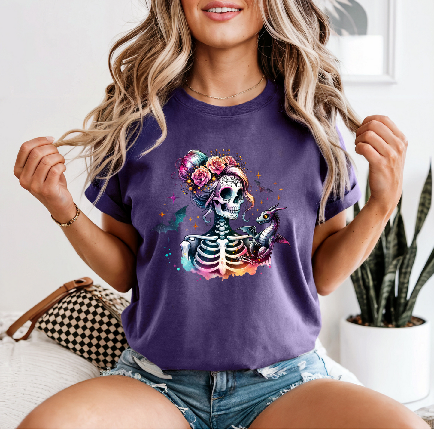 SKELLIE DRAGON GRAPHIC TEE