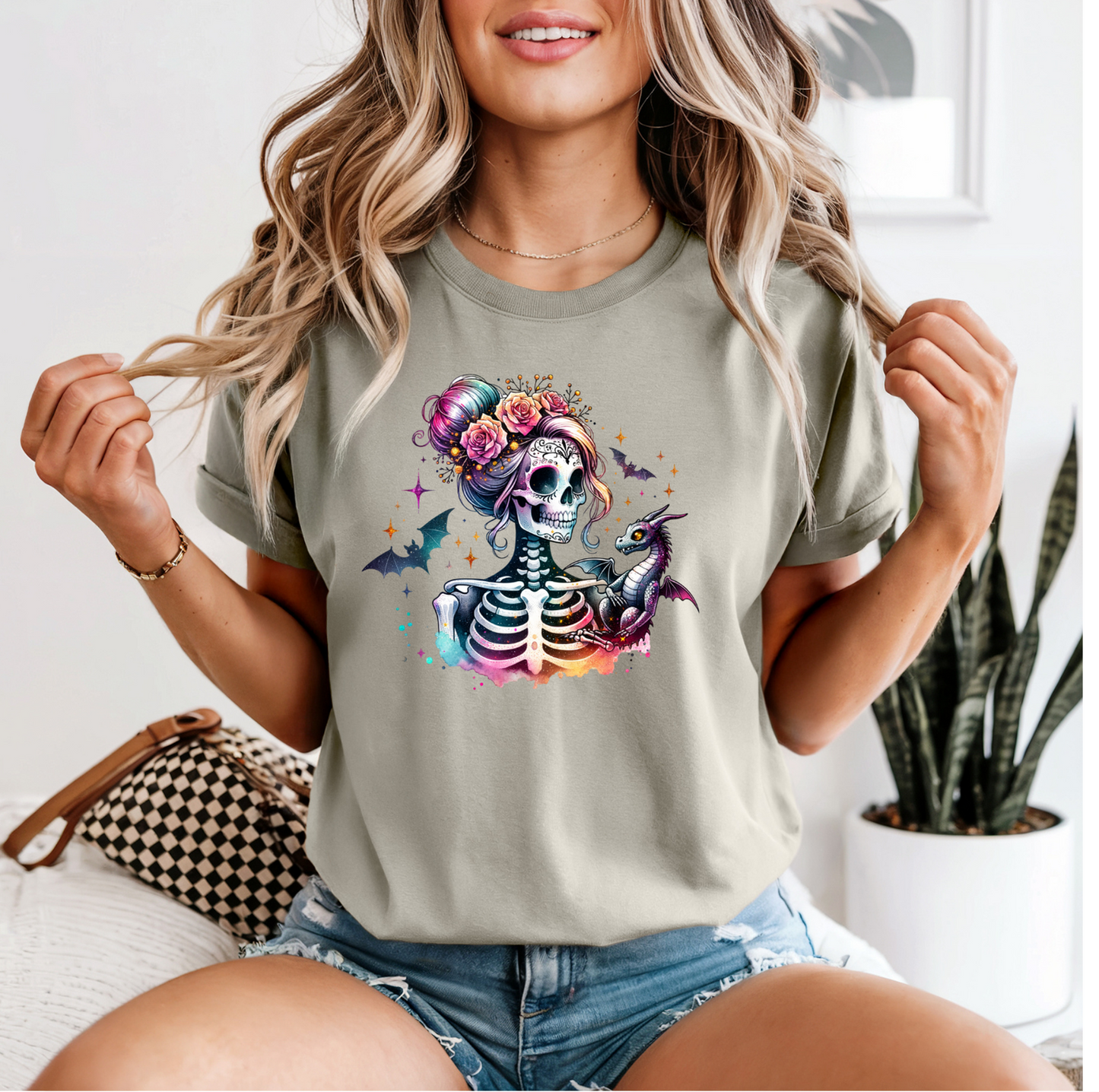 SKELLIE DRAGON GRAPHIC TEE