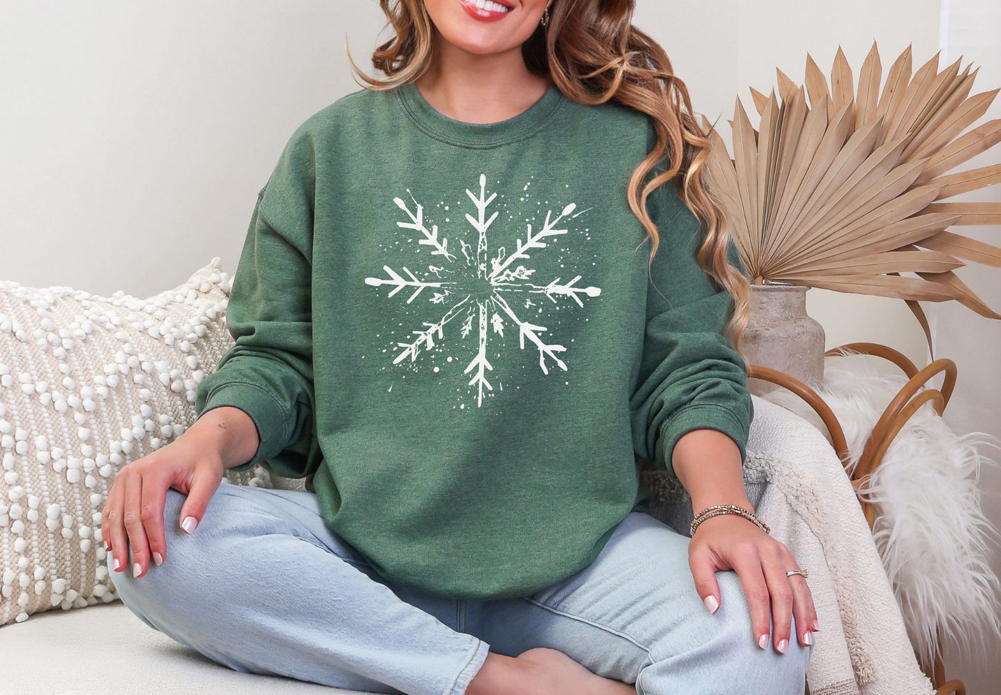 SNOWFLAKE CREWNECK SWEATSHIRT