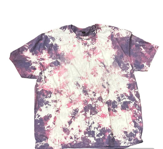 PURPLE BLEACHED TEE