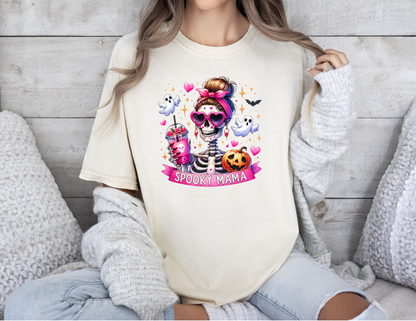 SPOOKY MAMA WITH COFFEE TEE