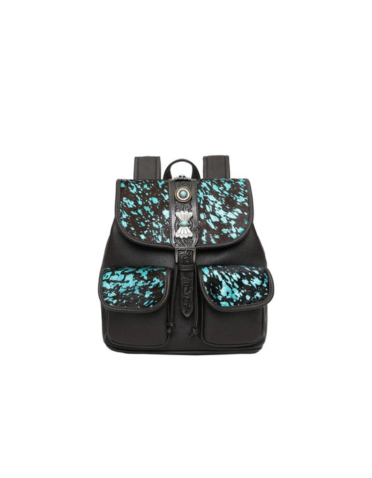 TURQUOISE DREAM LEATHER BACKPACK