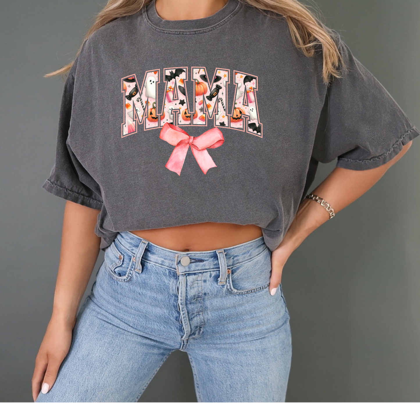 HALLOWEEN MAMA BOW TEE