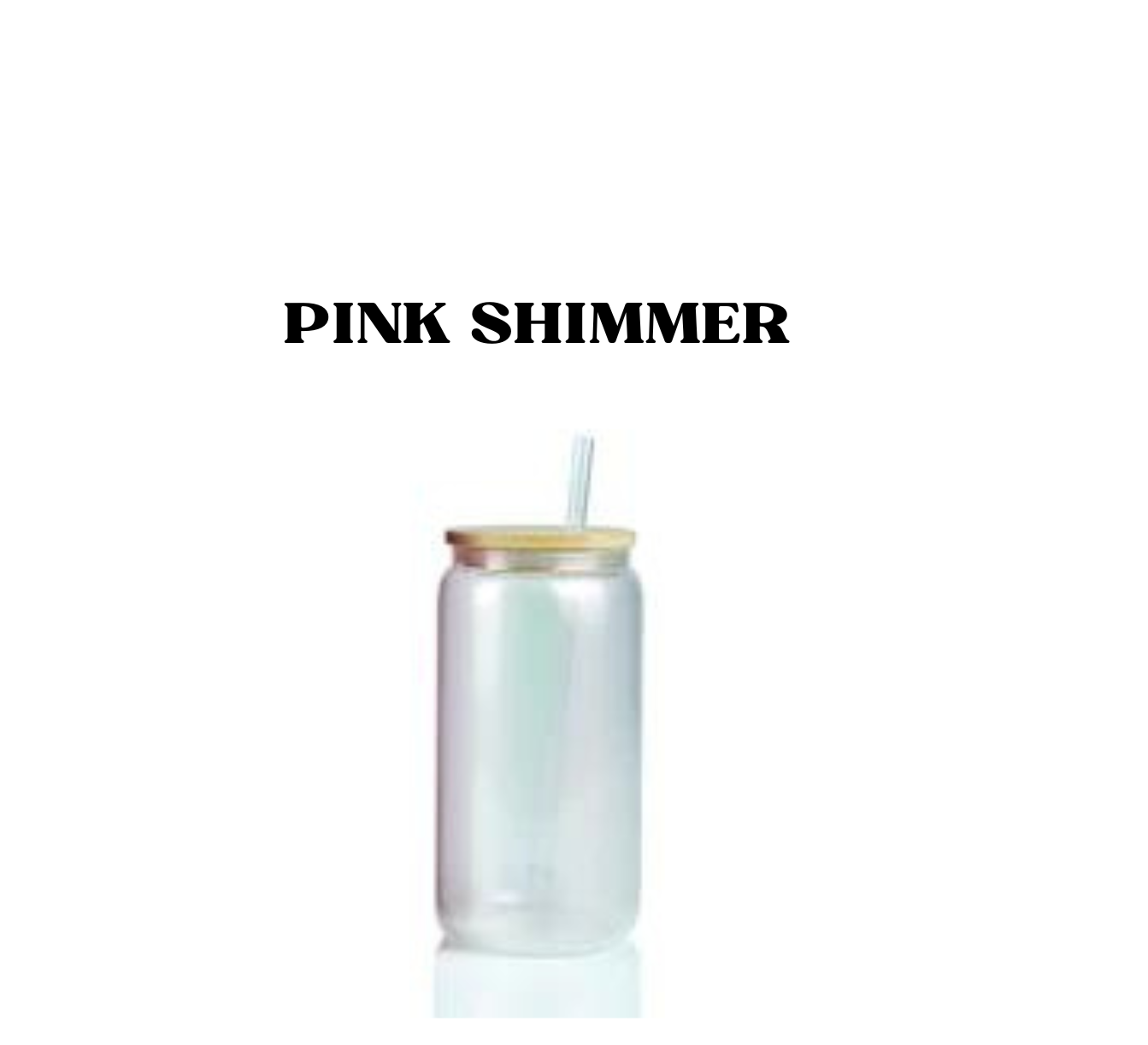 IRIDESCENT SHIMMER GLASS CAN