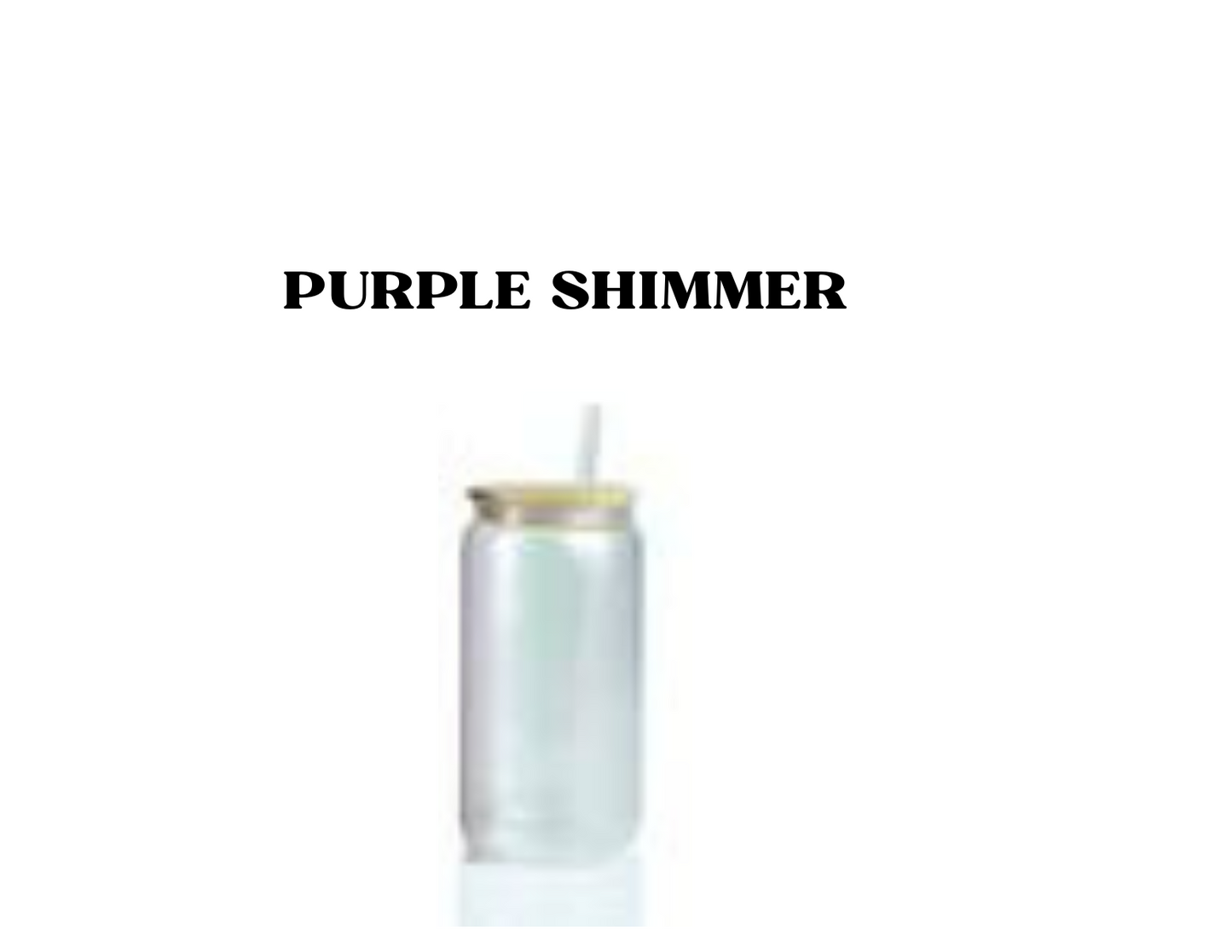 IRIDESCENT SHIMMER GLASS CAN