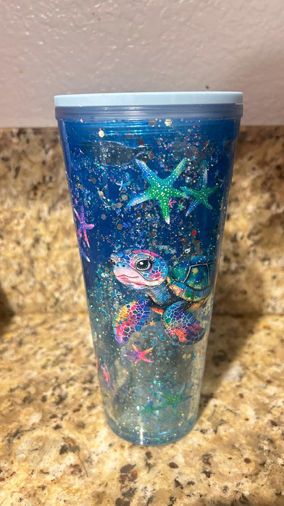 RTS PRE MADE SNOW GLOBE TUMBLERS- LIVESALE